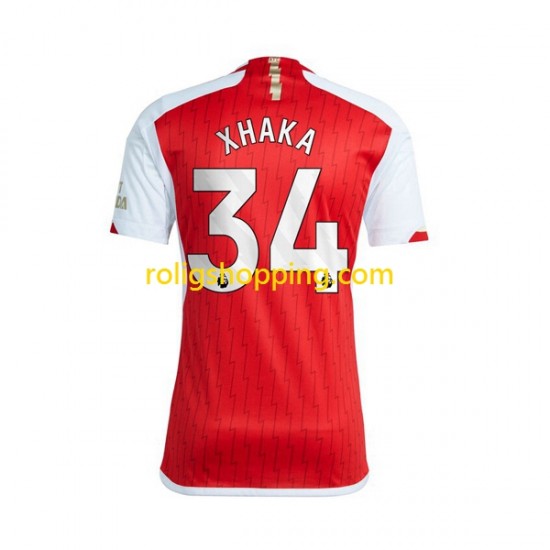 Fotbollströja Arsenal Xhaka 34 Män Hemmaställ 2023-2024 Kort ärm