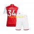 Fotbollströja Arsenal Xhaka 34 Barn Hemmaställ 2023-2024 Kort ärm