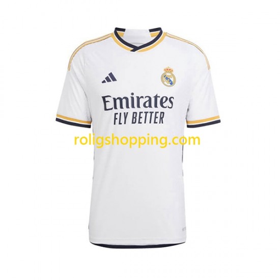 Fotbollströja Real Madrid Camavinga 12 Barn Hemmaställ 2023-2024 Kort ärm