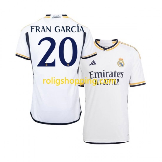 Fotbollströja Real Madrid Fran Garcia 20 Män Hemmaställ 2023-2024 Kort ärm