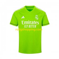 Fotbollströja Real Madrid Thibaut Courtois 1 Målvakt Män Hemmaställ 2023-2024 Kort ärm