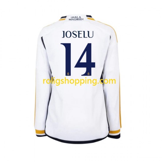 Fotbollströja Real Madrid JOSELU 14 Män Hemmaställ 2023-2024 Lång ärm