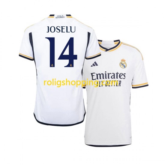 Fotbollströja Real Madrid JOSELU 14 Män Hemmaställ 2023-2024 Kort ärm
