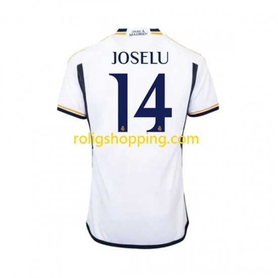 Fotbollströja Real Madrid JOSELU 14 Män Hemmaställ 2023-2024 Kort ärm