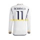 Fotbollströja Real Madrid Rodrygo Goes 11 Män Hemmaställ 2023-2024 Lång ärm