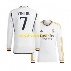 Fotbollströja Real Madrid Vinicius Junior 7 Män Hemmaställ 2023-2024 Lång ärm