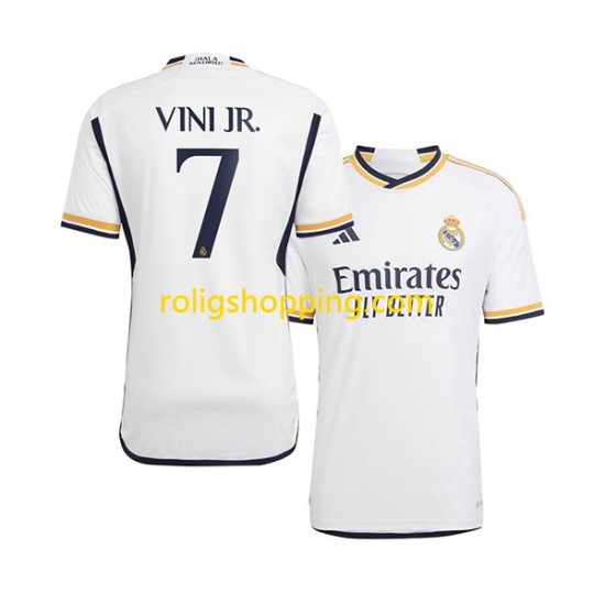 Fotbollströja Real Madrid Vinicius Junior 7 Män Hemmaställ 2023-2024 Kort ärm