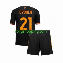 Fotbollströja AS Roma Paulo Dybala 21 Barn Tredjeställ 2023-2024 Kort ärm