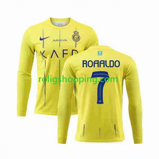 Fotbollströja Al-Nassr Ronaldo 7 Män Hemmaställ 2023-2024 Lång ärm