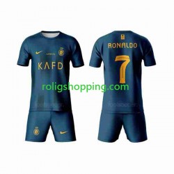 Fotbollströja Al-Nassr Ronaldo 7 Barn Bortaställ 2023-2024 Kort ärm