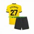 Fotbollströja Borussia Dortmund Karim Adeyemi 27 Barn Hemmaställ 2023-2024 Kort ärm