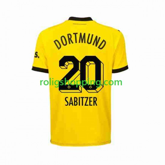 Fotbollströja Borussia Dortmund Marcel Sabitzer 20 Män Hemmaställ 2023-2024 Kort ärm