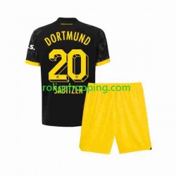 Fotbollströja Borussia Dortmund Marcel Sabitzer 20 Barn Bortaställ 2023-2024 Kort ärm