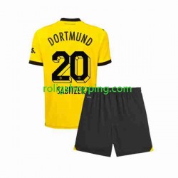 Fotbollströja Borussia Dortmund Marcel Sabitzer 20 Barn Hemmaställ 2023-2024 Kort ärm