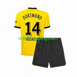 Fotbollströja Borussia Dortmund Niclas Fullkrug 14 Barn Hemmaställ 2023-2024 Kort ärm