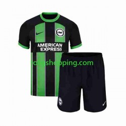 Fotbollströja Brighton Hove Albion Barn Bortaställ 2023-2024 Kort ärm