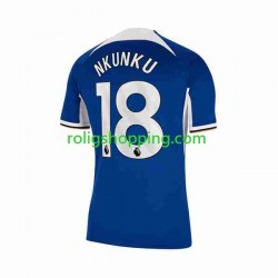 Fotbollströja Chelsea Christopher Nkunku 18 Män Hemmaställ 2023-2024 Kort ärm