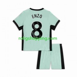 Fotbollströja Chelsea Enzo Fernandez 8 Barn Tredjeställ 2023-2024 Kort ärm