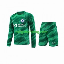 Fotbollströja Chelsea Målvakt Barn Tredjeställ 2023-2024 Lång ärm