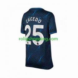 Fotbollströja Chelsea Moises Caicedo 25 Män Bortaställ 2023-2024 Kort ärm