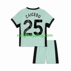 Fotbollströja Chelsea Moises Caicedo 25 Barn Tredjeställ 2023-2024 Kort ärm