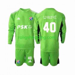 Fotbollströja Dinamo Zagreb Livakovic 40 Målvakt Barn Hemmaställ 2023-2024 Lång ärm