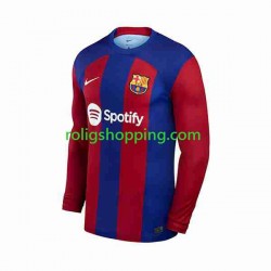 Fotbollströja FC Barcelona Män Hemmaställ 2023-2024 Lång ärm