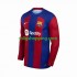 Fotbollströja FC Barcelona Män Hemmaställ 2023-2024 Lång ärm