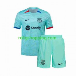 Fotbollströja FC Barcelona Barn Tredjeställ 2023-2024 Kort ärm