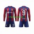 Fotbollströja FC Barcelona LEWANDOWSKI 9 Barn Hemmaställ 2023-2024 Lång ärm