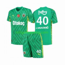 Fenerbahce Livakovic 40 Footbal Kit Målvakt Hemmaställ 2023-2024 Kort ärm