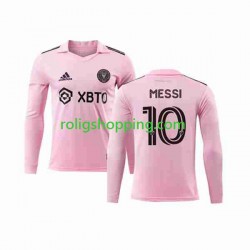 Fotbollströja Inter Miami Lionel Messi 10 Män Hemmaställ 2023-2024 Lång ärm