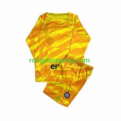 Fotbollströja Inter Milan Målvakt Barn Hemmaställ 2023-2024 Lång ärm