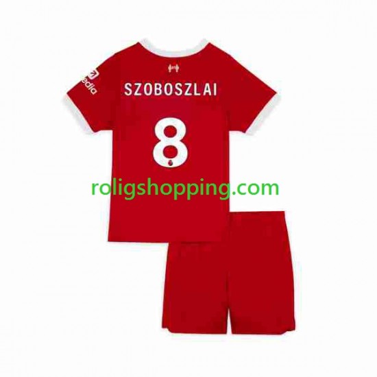 Fotbollströja Liverpool Dominik Szoboszlai 8 Barn Hemmaställ 2023 Kort ärm