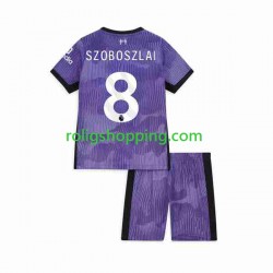 Fotbollströja Liverpool Dominik Szoboszlai 8 Barn Tredjeställ 2023 Kort ärm