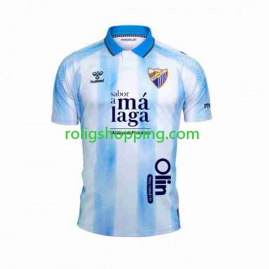 Fotbollströja Málaga CF Män Hemmaställ 2023-2024 Kort ärm