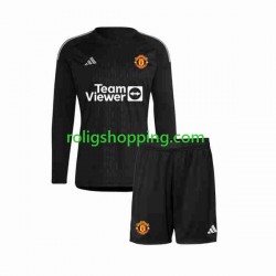 Fotbollströja Manchester United Målvakt Barn Tredjeställ 2023-2024 Lång ärm