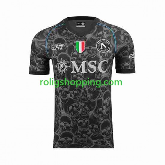 Fotbollströja SSC Napoli Halloween Män Hemmaställ 2023-2024 Kort ärm