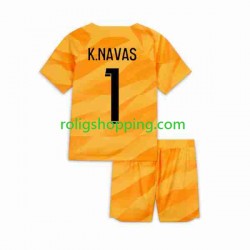 Fotbollströja Paris Saint-Germain K.NAVAS 1 Målvakt Barn Bortaställ 2023-2024 Kort ärm