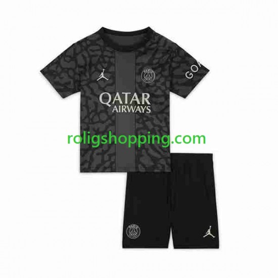 Fotbollströja Paris Saint-Germain Barn Tredjeställ 2023-2024 Kort ärm