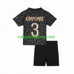 Fotbollströja Paris Saint-Germain Kimpembe 3 Barn Tredjeställ 2023-2024 Kort ärm