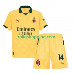 Fotbollströja AC Milan Modrić Luca 14 Barn Tredjeställ 2025-2026 Kort ärm