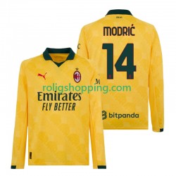 Fotbollströja AC Milan Modrić Luca 14 Män Tredjeställ 2025-2026 Lång ärm