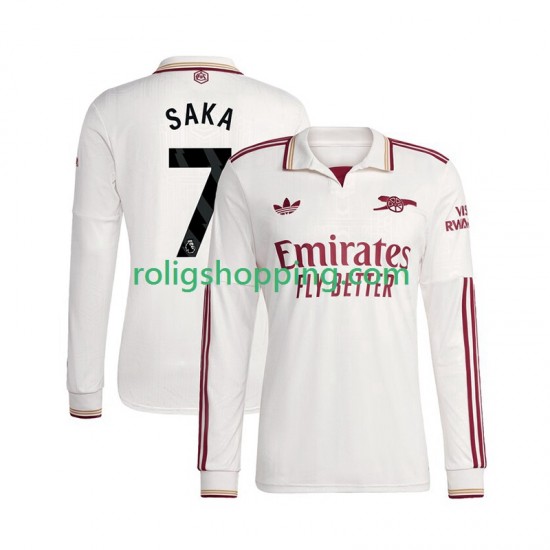 Fotbollströja Arsenal Bukayo Saka 7 Män Tredjeställ 2025-2026 Lång ärm