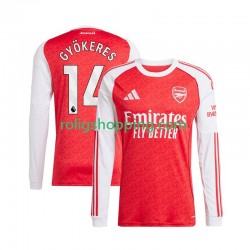 Fotbollströja Arsenal Viktor Gyokeres 14 Män Hemmaställ 2025-2026 Lång ärm