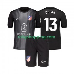 Fotbollströja Atlético Madrid Jan Oblak 13 Målvakt Barn Bortaställ 2025-2026 Kort ärm