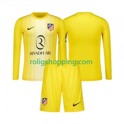 Fotbollströja Atlético Madrid Målvakt Barn Hemmaställ 2025-2026 Lång ärm