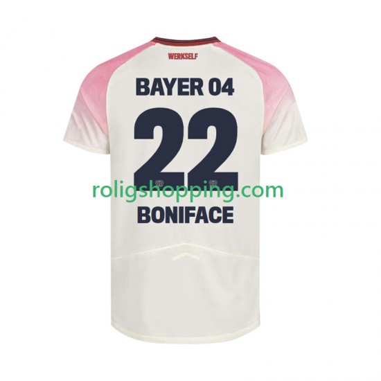 Fotbollströja Bayer 04 Leverkusen Victor Boniface 22 Män Bortaställ 2025-2026 Kort ärm