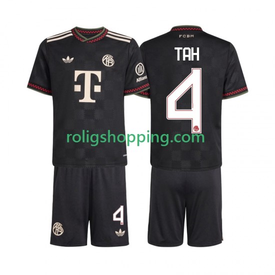 Fotbollströja FC Bayern München Jonathan Tah 4 Barn Tredjeställ 2025-2026 Kort ärm