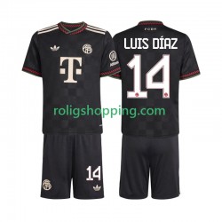 Fotbollströja FC Bayern München Luis Diaz 14 Barn Tredjeställ 2025-2026 Kort ärm